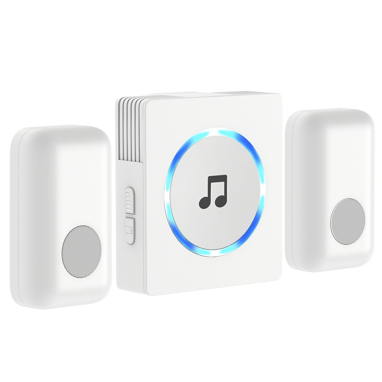 Chime, JETech 2Push Bell Portable Wireless DoorBell Chime Plugin Push