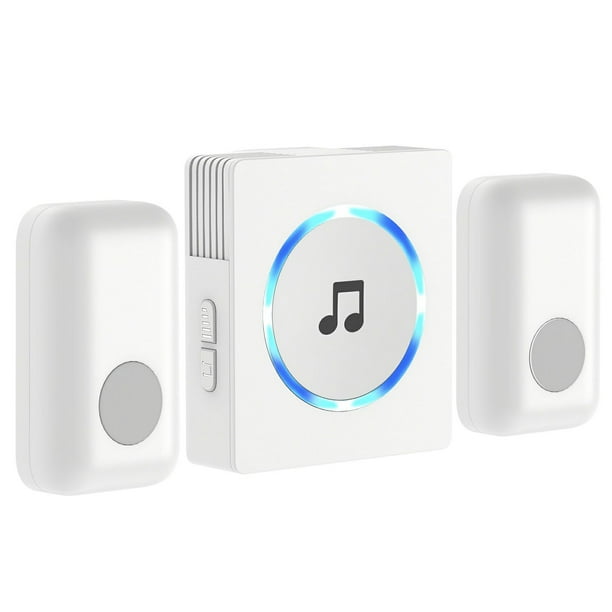 Chime, JETech 2Push Bell Portable Wireless DoorBell Chime Plugin Push