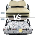 thumbnail image 6 of COEQINE Golf Cart Seat Blanket Towel, Folds Compact for Carrying, 51.2x30.3 Inch Fit for EZGO/Yamaha/Club Car, 4 Compartment Storage, Quilted Comfort Layer, Vintage White Golf Themed, 6 of 8