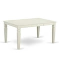 thumbnail image 3 of East West Furniture Weston 5-piece Wood Dining Table and Chair Set in White, 3 of 6