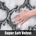 thumbnail image 7 of Softlife Fluffy Moroccan Kid Rug for Girl Room Super Soft for Bedroom Velvet Plush Carpets Shag Area Rugs for Living Room Decor,4' x 6',White/Black, 7 of 7