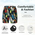 thumbnail image 5 of Haiem Parrot Mens Swim Trunks with Compression Liner 2 in 1 Swimming Shorts Stretch Swimwear Quick Dry,Board Shorts-Small, 5 of 9