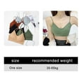 thumbnail image 3 of Women’s Sports Bras, 6 Pack Seamless Padded ,V Neck Fitness Yoga Crop ,Tops Comfortable Underwear, 3 of 5