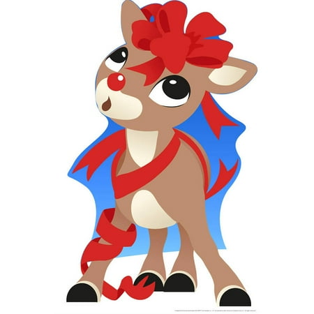 Rudolph Santa with Presents Standee