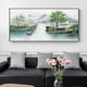 thumbnail image 5 of Mintura Obra de arte hecha a mano de gran tamaño Pintura al óleo pintada a mano sobre lienzo La hermosa ciudad costera Arte de pared moderno para decoración del hogar, 5 of 5