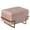 Pink Small, variant on Rectangle Velvet Storage Ottoman Stool Box with Abstract Golden Legs Decorative Sitting Bench for Living Room Home
