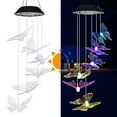 thumbnail image 5 of Butterfly Mom Gifts for Mothers Day Grandma Gift, Butterfly Solar Wind Chimes for Outside Solar Lights Outdoor Decor, Hanging Mobile for Garden Patio Yard Porch Decoraion Birthday Gifts for Women, 5 of 7