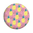 thumbnail image 4 of Spare Tire Cover, Beautiful Pineapple Wheel Cover Tire Covers For Trailers Car Truck Camper Universal Tire Covering Fits Diameter14"-17", 4 of 4