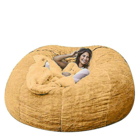 Lazy Sofa Bean Bag Artificial Fur Bean Bag Bean Sofa (without Filler)