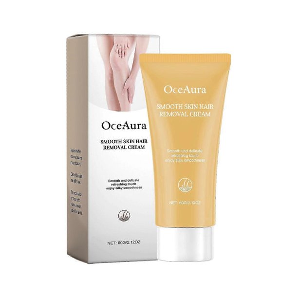 Smooth Skin Hair Removal Cream - Gentle Nourishing Formula with Avocado Butter, Witch Hazel & Aloe VeraGentle and Non-Irritating