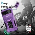 thumbnail image 4 of Funda para GANGXUN Google Pixel 8 - Soporte metálico, Función magnética, Morado, 4 of 5