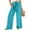 Sky Blue, variant on Hauaitttt Women's Wide Leg Pants with Adjustable Waistband and Flowing Tie Knot Casual and Loose Pants with Pockets Leggings Flare Dress Pants for Women Cropped Pants for Women Casual Petite Women