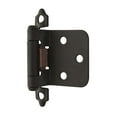 thumbnail image 2 of Amerock Variable Overlay Self-Closing, Face Mount Flat Black Hinge - 1 Pair, 2 of 3