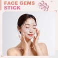 thumbnail image 4 of Uxcell Flower Self-Adhesive Rhinestone Stickers, Face Gems Jewel Stickers, Green 5 Sheet/180 Pcs, 4 of 7