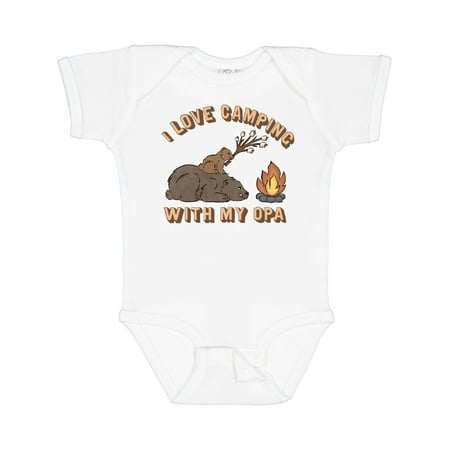 

Inktastic I Love Camping with My Opa Gift Baby Boy or Baby Girl Bodysuit
