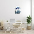 thumbnail image 2 of Modern Blue Floral Ornate Vase Botanical & Floral Graphic Art Gallery Wrapped Canvas Print Wall Art, 2 of 7