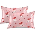 thumbnail image 2 of GZHJMY Valentine's Day Gnome Satin Pillowcase, Soft Breathable Silk Pillow Case with Envelope Closure for Hair and Skin, King Size 40 x 20 Inch Home Decor, 2 of 7