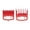 Red, variant on 2 Sizes Limit Comb Hair Guide Attachment for Cordless Electric Hair Shaver Salon Haircutting Tool
