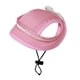 thumbnail image 2 of Sombrero con visera para mascotas Salvador Gorra de béisbol con orificios para las orejas Rosa S, 2 of 10