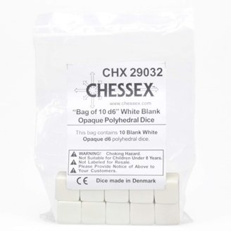 Chessex: Translucent - Set de 12 dados D6 - Purple/White Chessex: Translucent - Set de 12 dados D6 - Purple/White