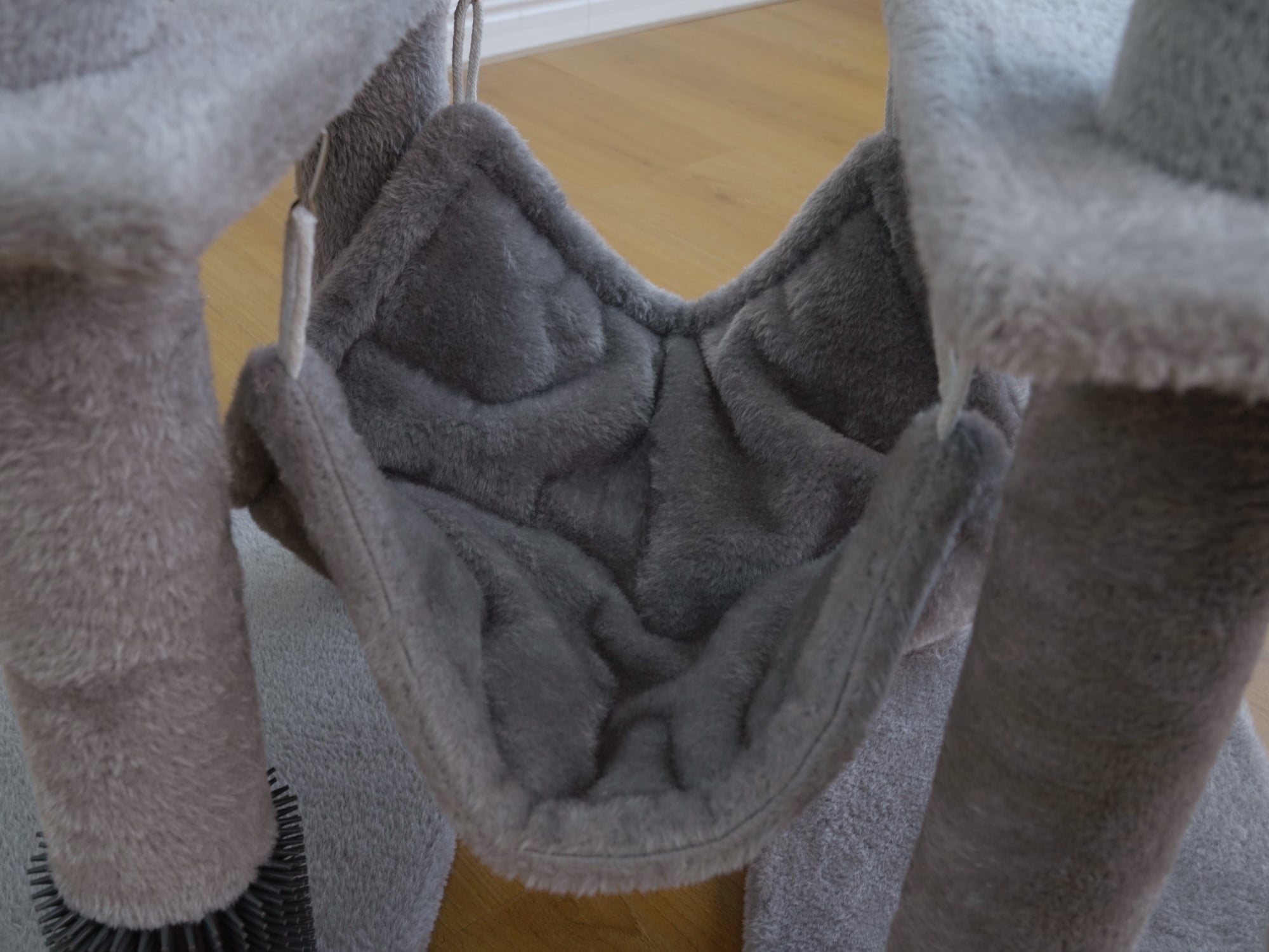 Vibrant Life 7-Level 65" Cat Tree with Hammock and Condo, Light Gray