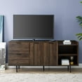 thumbnail image 5 of Lincoln 58" Modern Storage TV Stand with Open and Close Storage in Dark Walnut, 5 of 5