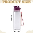 thumbnail image 3 of Plastic Water Bottles with Top Lid and Lanyard, Reusable Water Bottle with Carry Handle Leak Proof Sports Water Bottle for Gym School Travel Hiking, BPA Free Hydration Bottle, 3 of 7