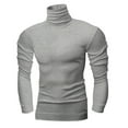 thumbnail image 2 of Men's Thermal Compression Shirts with Mask Long Sleeve Winter Sports Base Layer Top Fashion Active Running Shirt Light Gray M, 2 of 4