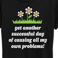 thumbnail image 3 of Instant Message - Causing All My Own Problems - Women's Short Sleeve Graphic T-Shirt, 3 of 6