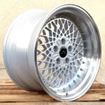 thumbnail image 2 of For 15x8.25 inch (1 Single Wheel Only) JNC Wheels - 15" JNC045 Silver Machined Lip w/ Gold Rivet Rim - 4x100 JNC Wheels-35518822860, 2 of 2