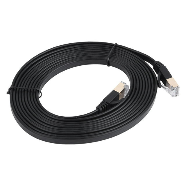 Cable de red LAN CAT7 RJ45 de 600 MHz, blindado, plano, Ethernet, 3 m