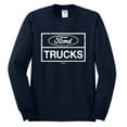 thumbnail image 2 of Wild Bobby, Ford Trucks White Sign, Cars and Trucks, Men Long Sleeve Shirt, Navy, 3X-Large, 2 of 4
