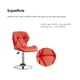 thumbnail image 5 of 4 Sillas de bar acolchada con respaldo geométrico ilios innova Rojo, 5 of 9