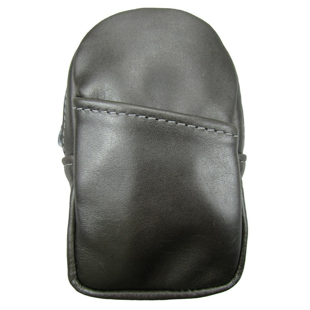 Soft Leather Cigarette Case Made in the USA, Pewter