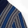 thumbnail image 5 of VSSSJ Men's Polo Shirts Retro Knit Short Sleeve Button Down Golf Shirt Vintage Striped Casual Slim Fit Summer Business Shirt Navy XL, 5 of 8
