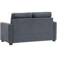 Erommy Modern Sofa Bed Upholstered Fabric Loveseat Sofa Folding Gary