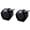 Black, variant on Plated Brilliant Cut Simulated Diamond, Cubic Zirconia Stud Earrings, 6 Prongs Setting Design, for Women and Men, Black