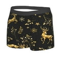 thumbnail image 2 of Haiem Christmas Gold Deers1 Men's Boxer Briefs, Every Day Comfort Stretch Cotton Moisture-Wicking Underwear-X-Large, 2 of 9