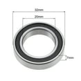 thumbnail image 3 of Uxcell 6804-2RS Double Sealed Deep Groove Ball Bearings Thin Section Chrome Steel Silver Tone 5pcs, 3 of 3