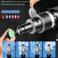 thumbnail image 4 of Bowens Mount Flash Snoot Conical Lens Video Modelling Shape Photo Studio Light Kit with Optical Spotlight Lens 5 Gobos, 4 of 6