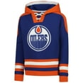 thumbnail image 2 of Youth Connor McDavid Royal Edmonton Oilers Ageless Must-Have V-Neck Name & Number Pullover Hoodie, 2 of 3