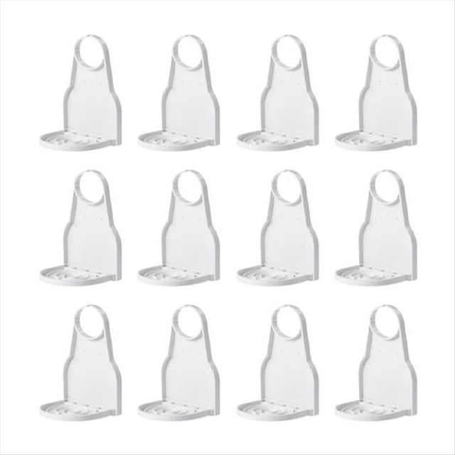 12 Piezas Portavasos Antidesbordamiento Portavasos para Detergente para Ropa Soporte Plegable Gancho Sin Costuras