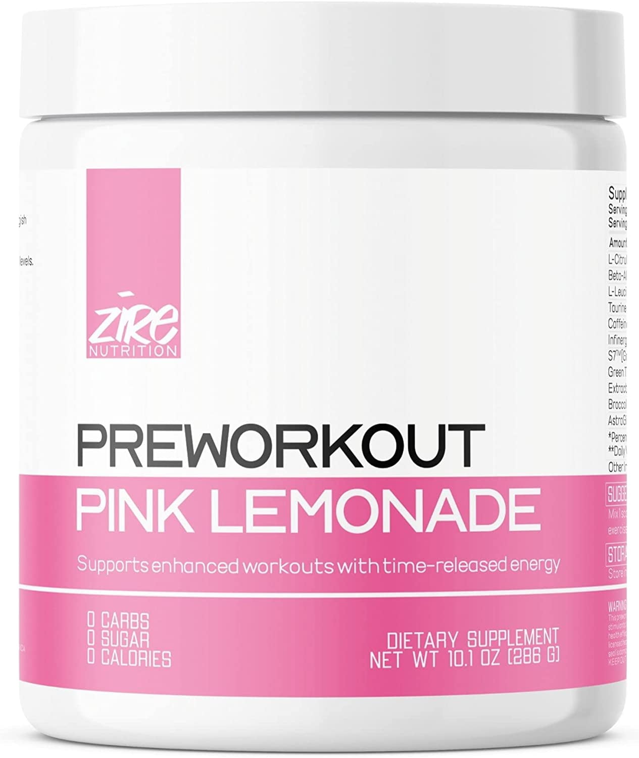 Zire Nutrition Pre Workout Powder, 40 Servings, No Creatine, Clinically