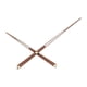 thumbnail image 4 of Manecillas de reloj de pared, puntero, reemplazo directo de componentes, herrajes de nogal negro Contrapeso 13mm, 4 of 9