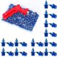 thumbnail image 1 of Clavos de 100 piezas para zapatos de pista, clavos de pista de 1/4 de pulgada, clavos de pista de acero y clavos de campo traviesa clavos de zapatos de golf con llave de clavos, clavos de repuest, 1 of 5