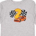 thumbnail image 4 of Inktastic Number Two Race Car Boys or Girls Long Sleeve Toddler T-Shirt, 4 of 5