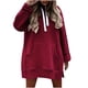 thumbnail image 1 of Sudadera Para Mujer Sudaderas Con Capucha de Moda Otoño Invierno Color Sólido Suéter de Manga Larga Abrigo Suelto Top Odeerbi ODB184819, 1 of 7