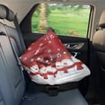 thumbnail image 7 of Renewold Baby Car Seat Cover Stretchy Carseat Canopy Baby Breastfeeding Stroller High Chair Shopping Cart Cover Infant Nursing Scarf Christmas Decoration, Snowman Musical Notes Red, 7 of 7