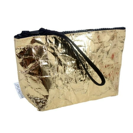 Small Pouchette - Essential ES001783 Line Metallic Pouchette, Gold - Medium