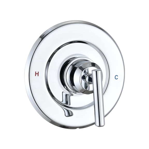 Replacement for Moen Gibson Posi-Temp Pressure-Balancing Valve Only Shower Faucet Trim Kit (Valve& Catridge Not Inclued), Volume and Temperature Control Level Handle, Chrome